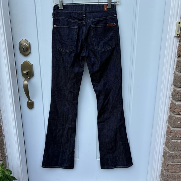 7 FOR ALL MANKIND Bootcut Original fit Jeans Womens size 24 denim dark wash EUC - Picture 9 of 9